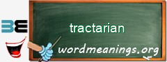 WordMeaning blackboard for tractarian